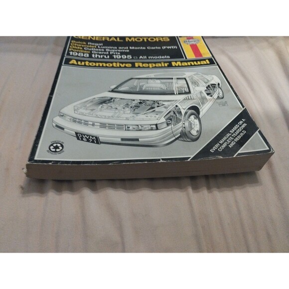 Haynes Repair Manual #38010 Regal/Lumina/Monte Carlo/Cutlass Supreme/ Grand Prix - Picture 4 of 7